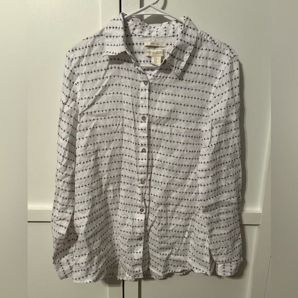 Cynthia Rowley Bee Linen Button Down - Picture 1 of 3